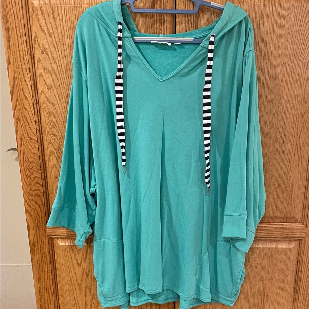 Belle by Kim Gravel Beach - terry hoodie 5X